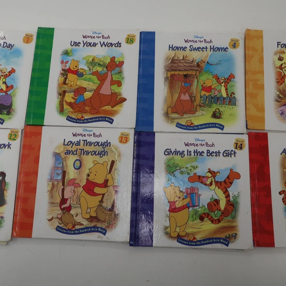 Lot of 8 Disney Winnie the Pooh Books Science Learning Hardcover 1,4,12,13,14,18